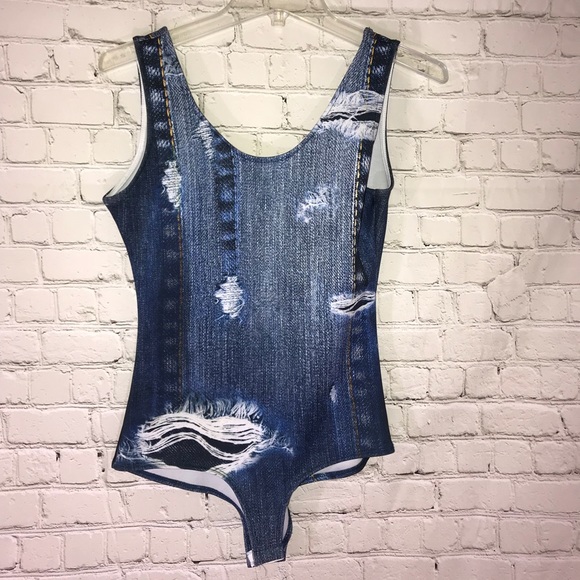 Topia Other - Topia denim inspired (not denim) body suit